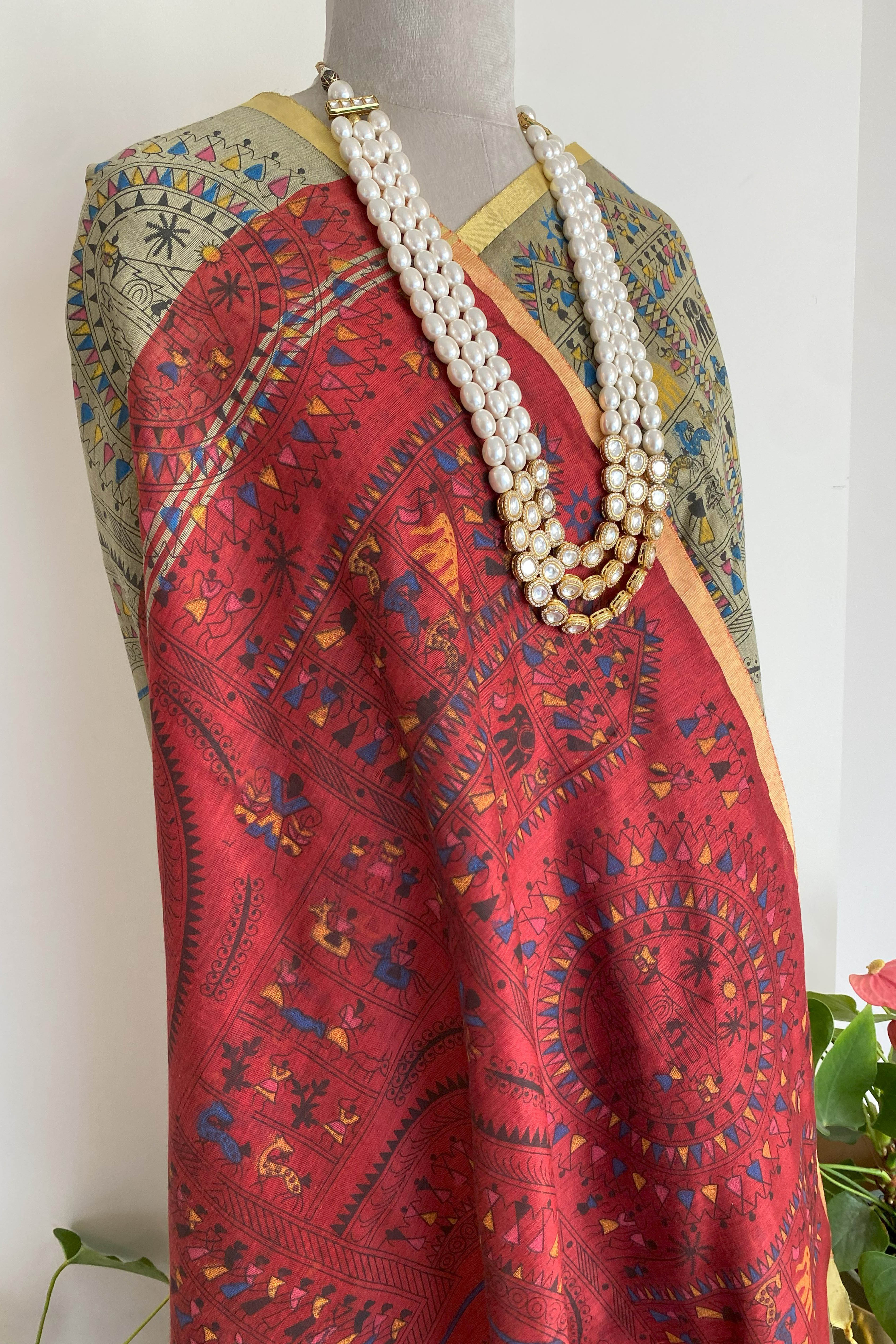 Reshma Cotton Silk Warli Print Saree