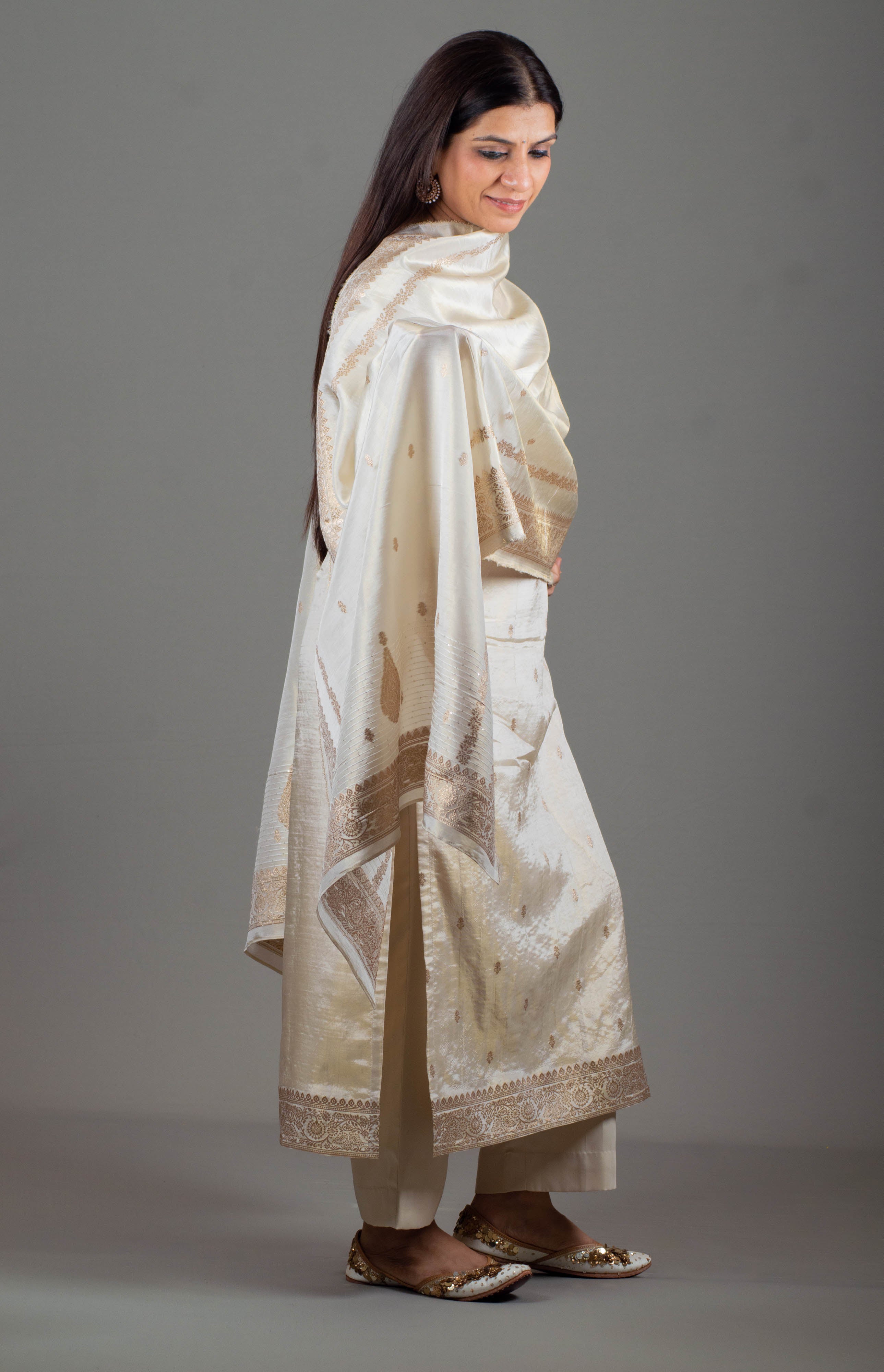 banarasi moonga silk meenakari zari festive eid formal events wedding reception party wear