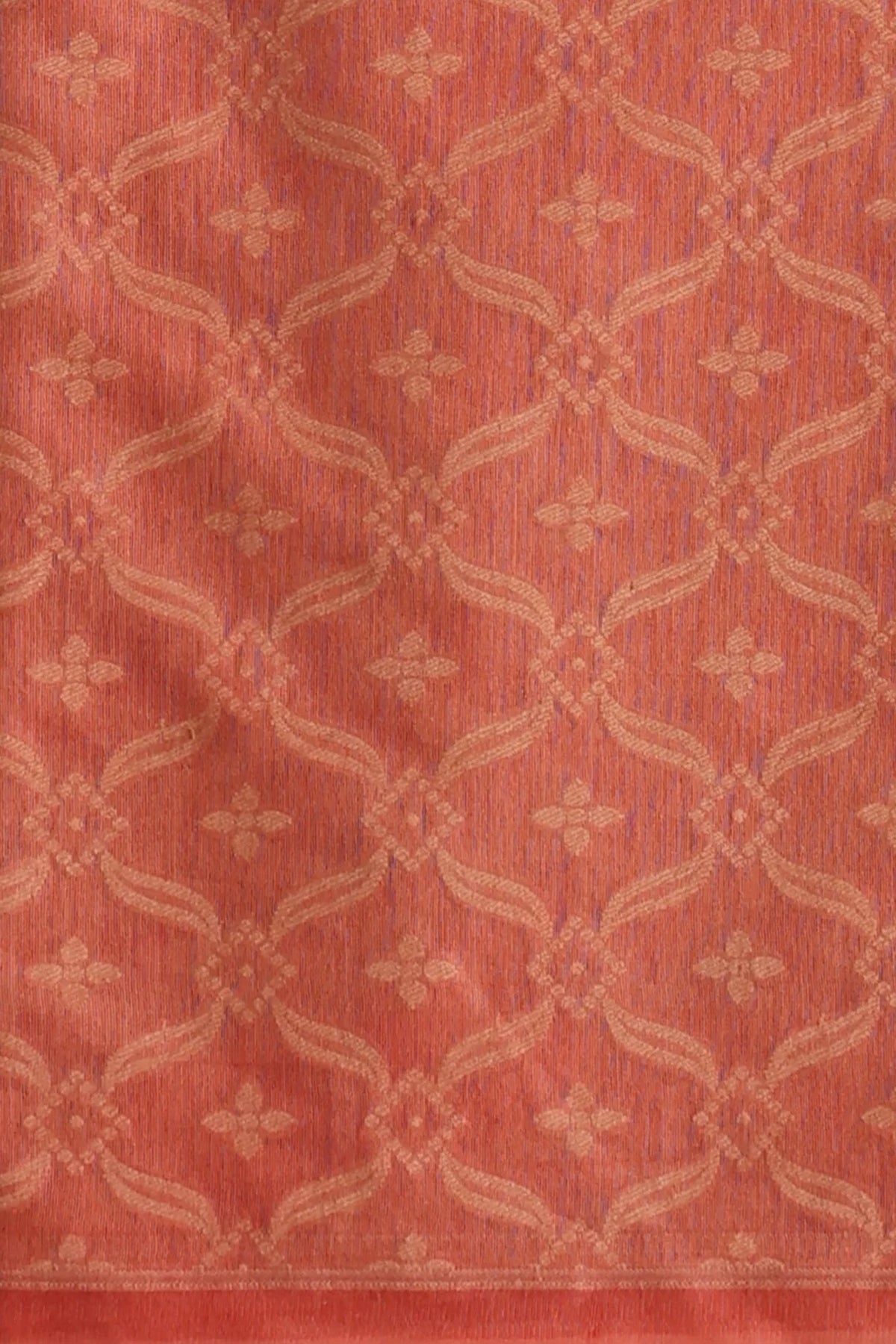 Shyla Pure Banarasi Cotton Silk Unstitched Suit Set in Rustic Charm Colour - Indian Handloomz