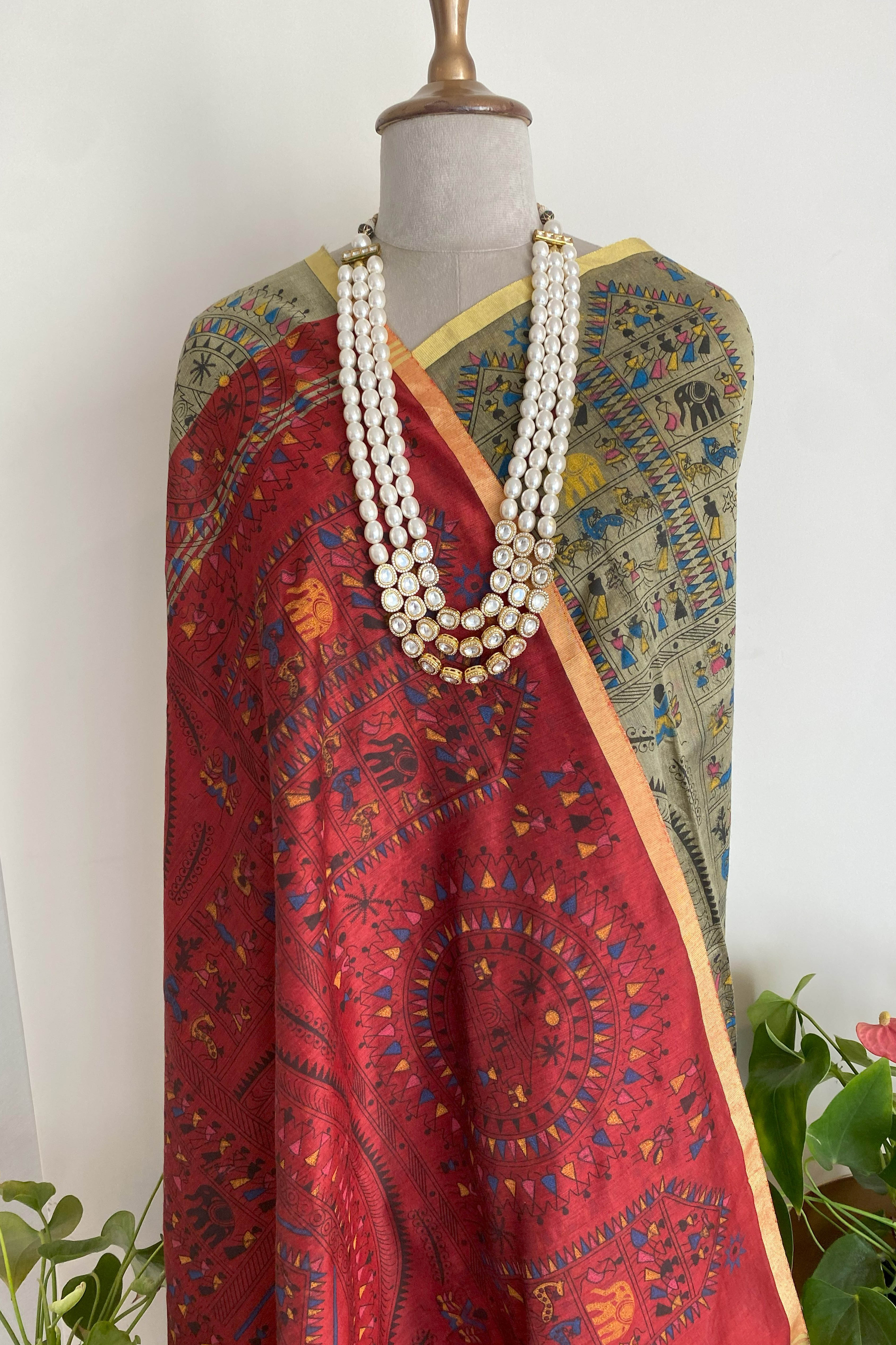 Reshma Cotton Silk Warli Print Saree