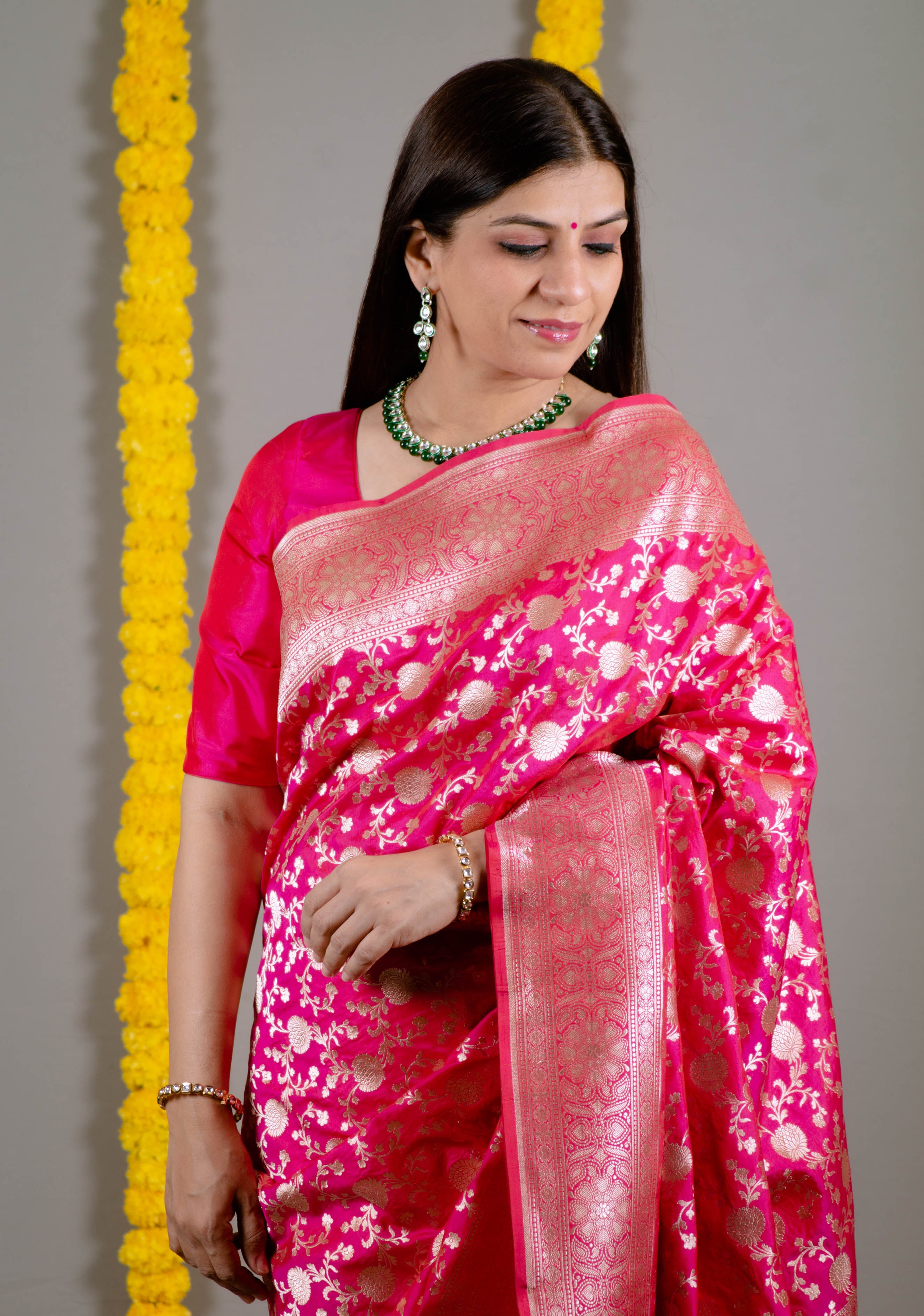 fancy designer wedding bridal party wear saree