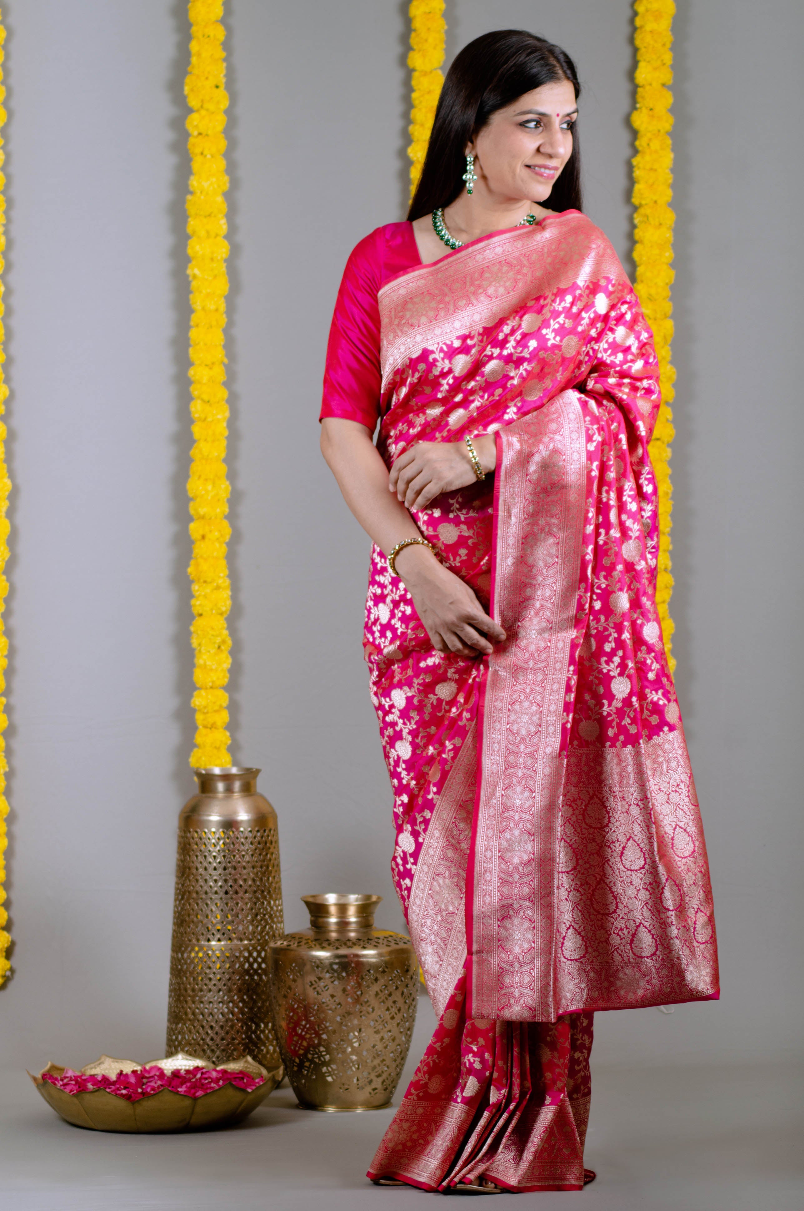 fancy designer wedding bridal party wear saree