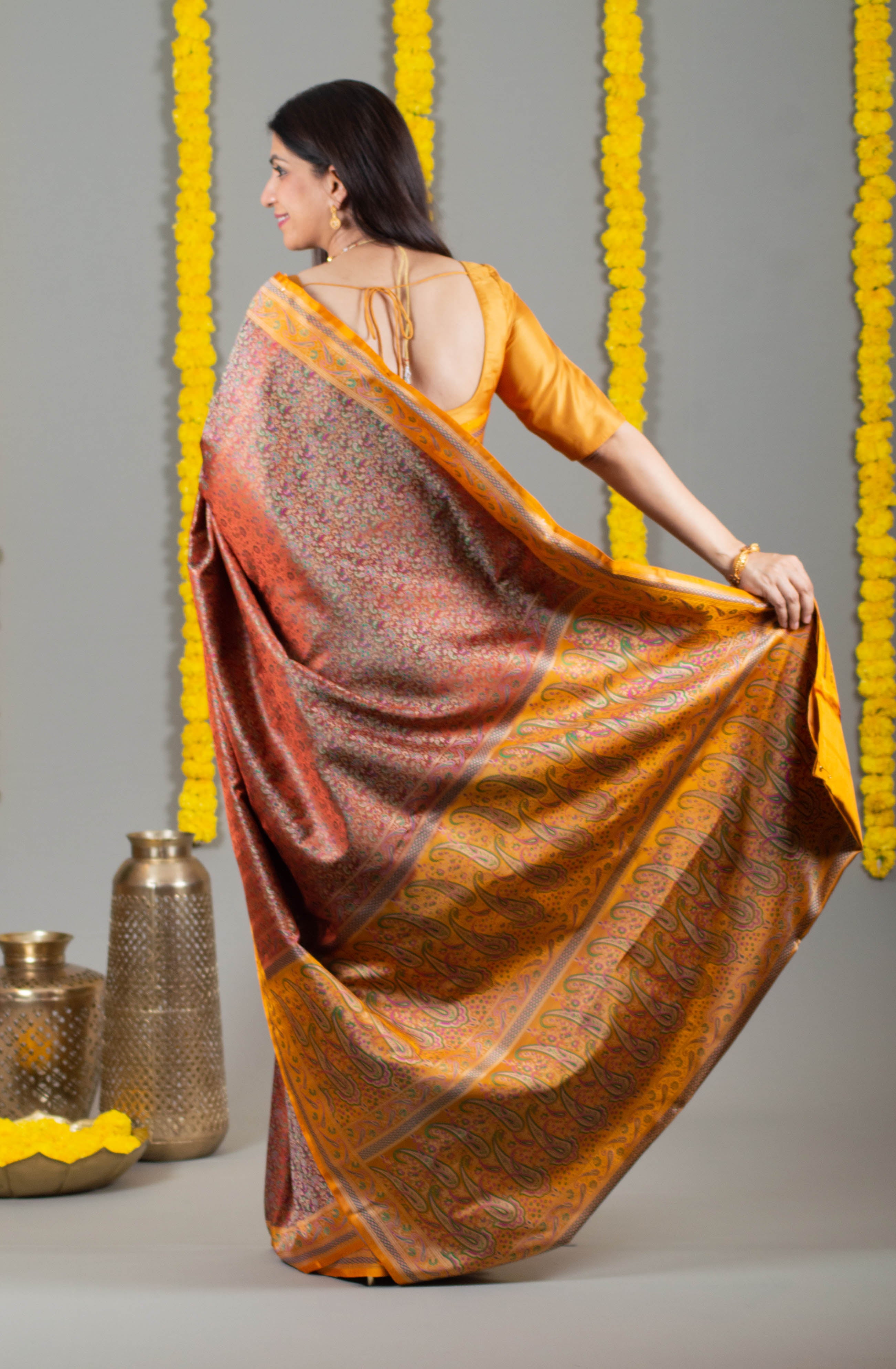 fancy designer wedding bridal party wear saree