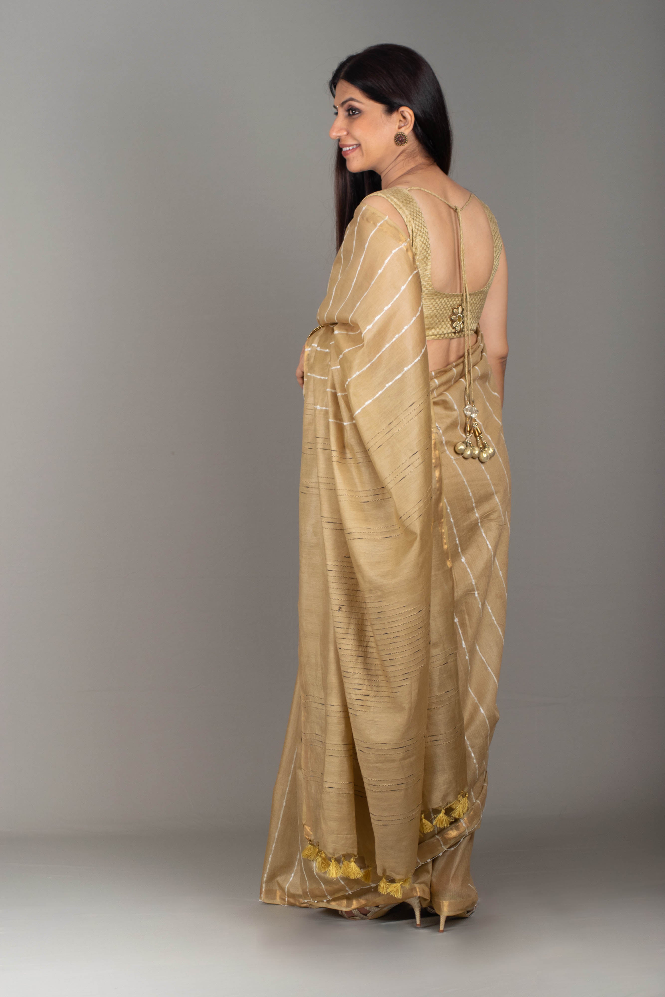 fancy designer wedding bridal party wear saree