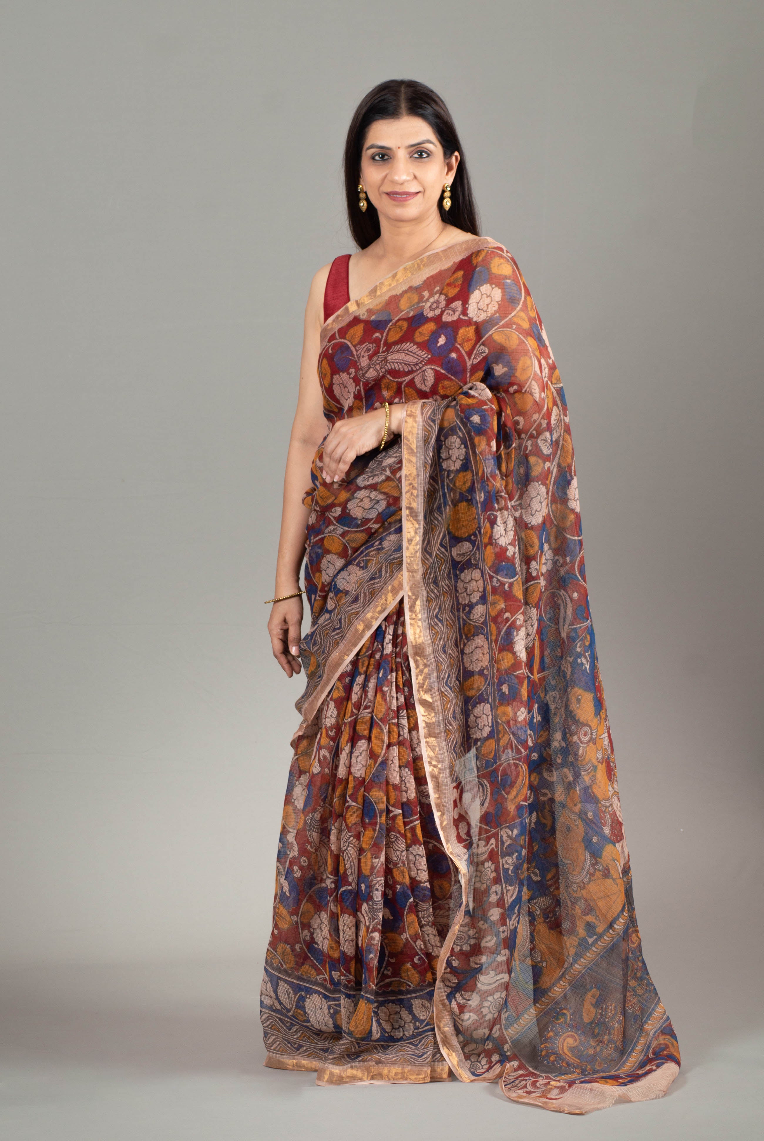 fancy designer wedding bridal party wear saree