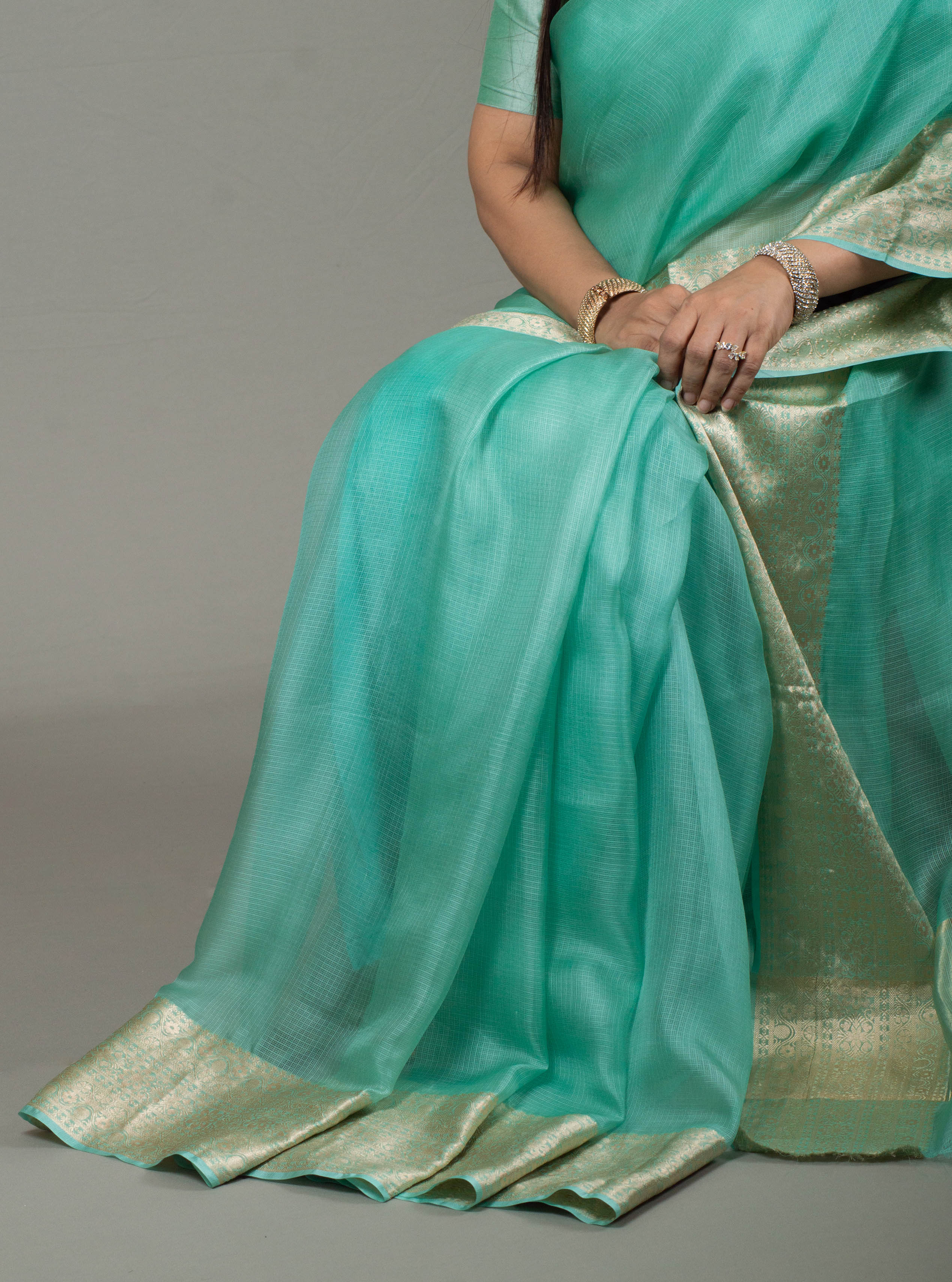 fancy designer wedding bridal party wear saree