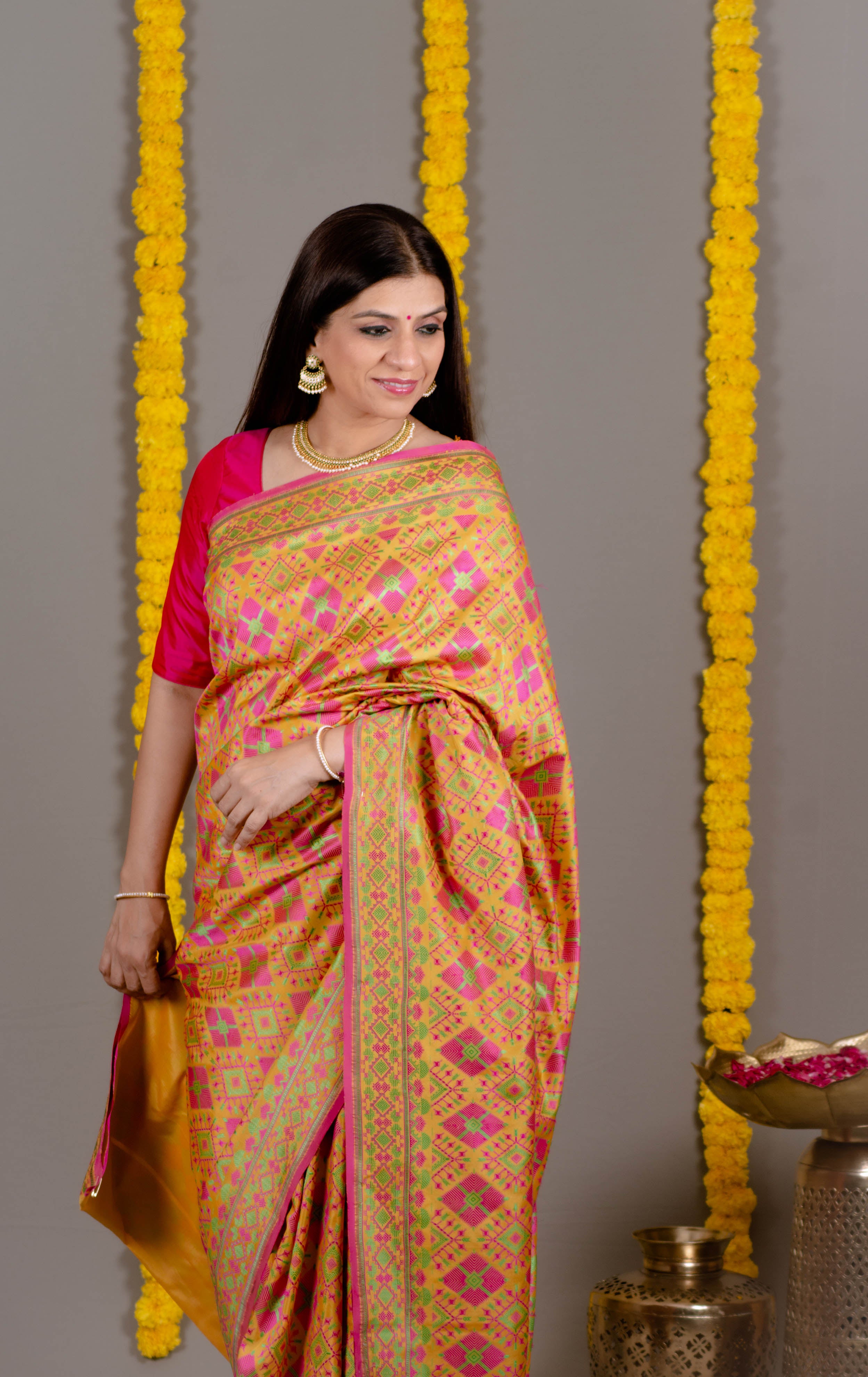 fancy designer wedding bridal party wear saree