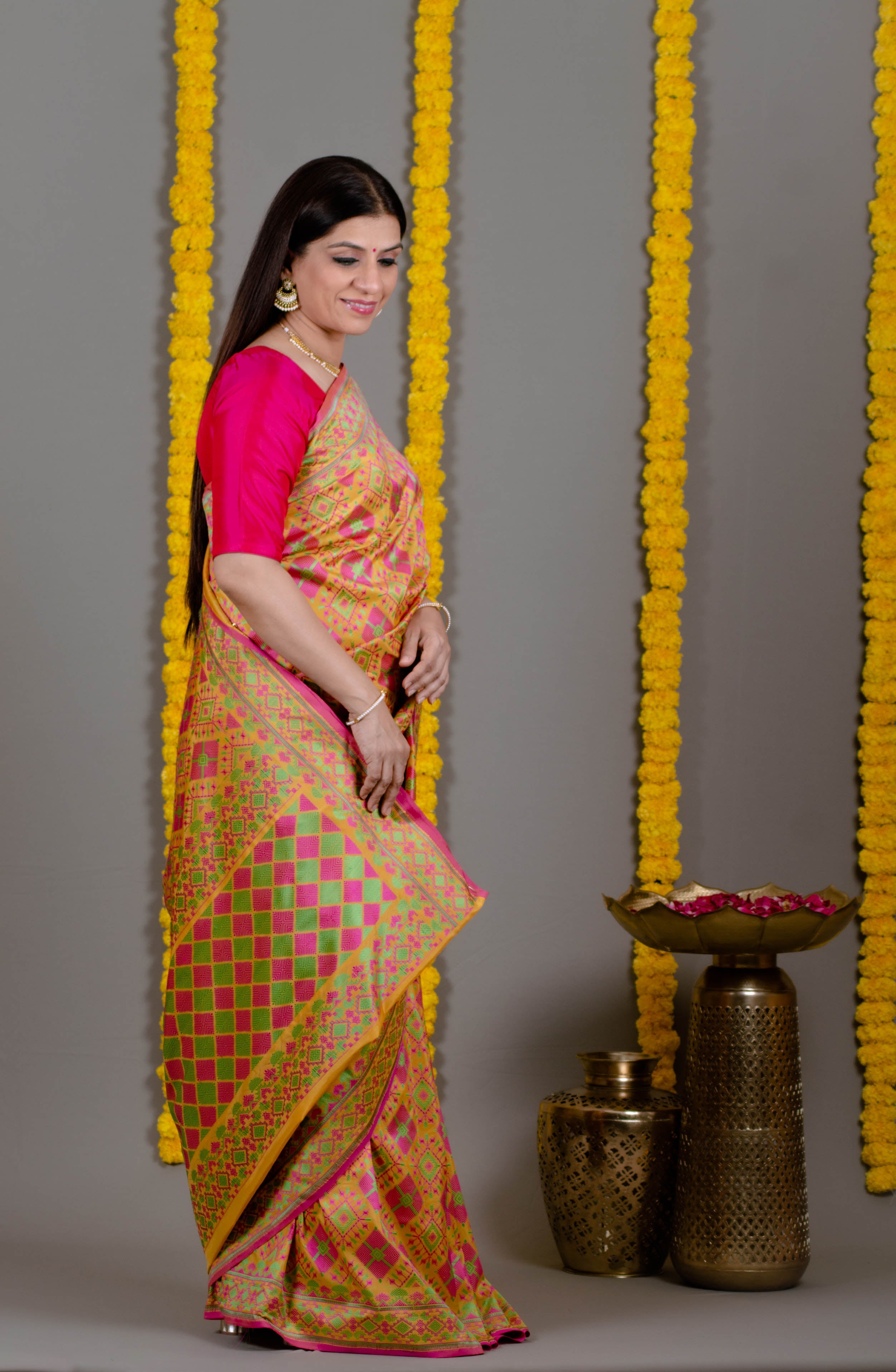 fancy designer wedding bridal party wear saree