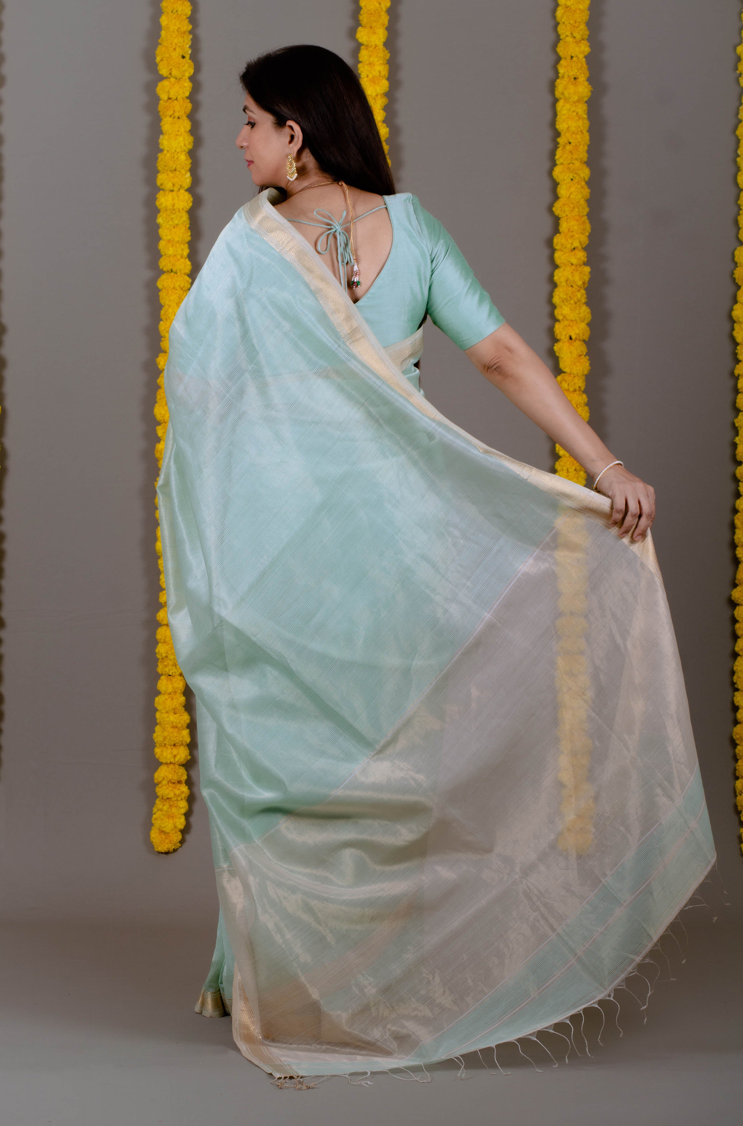 fancy designer wedding bridal party wear saree