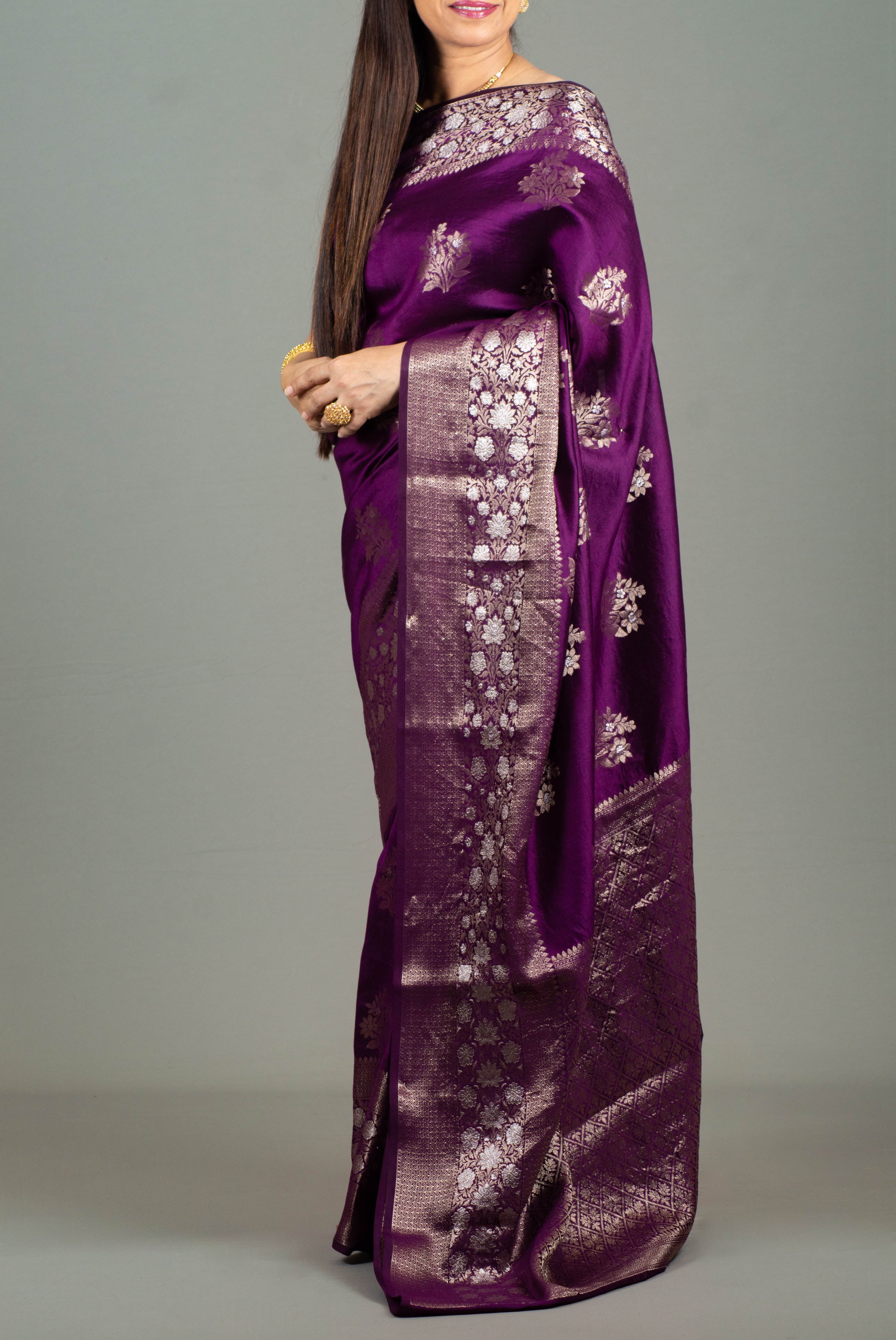 fancy designer wedding bridal party wear saree