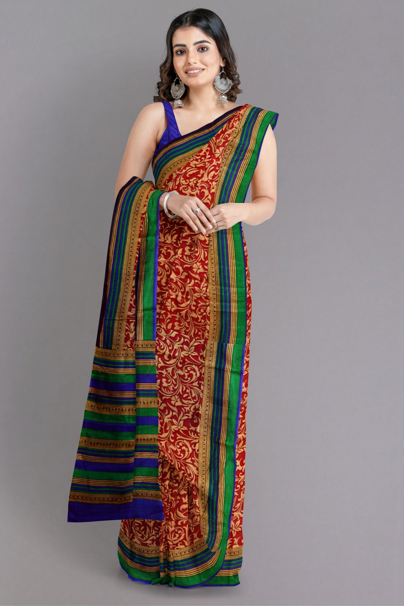 fancy designer wedding bridal party wear saree