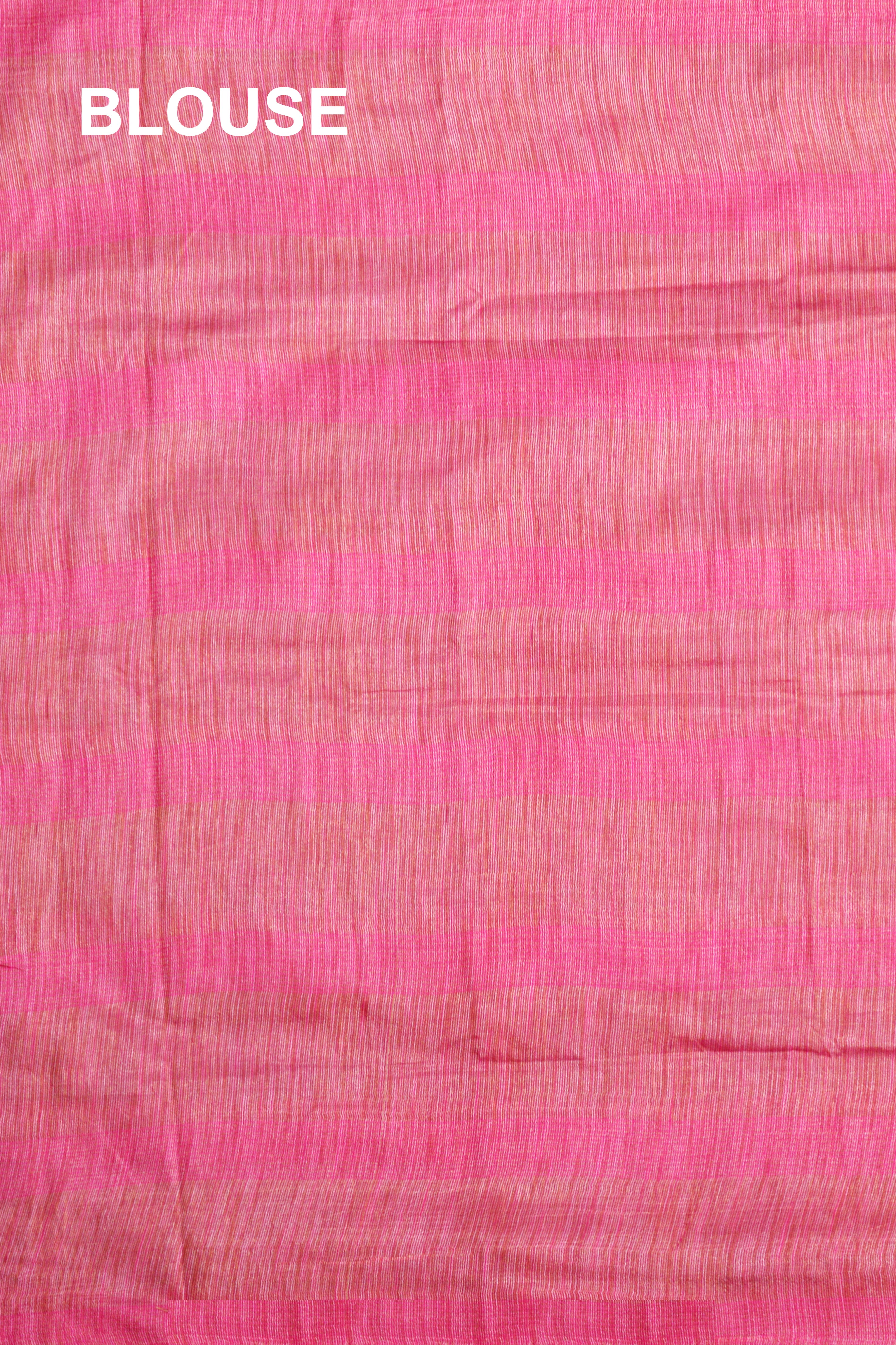 Mohini Harmoniously Ghicha Blended with Organza Saree in Dark Pink & Golden Zari Stripes