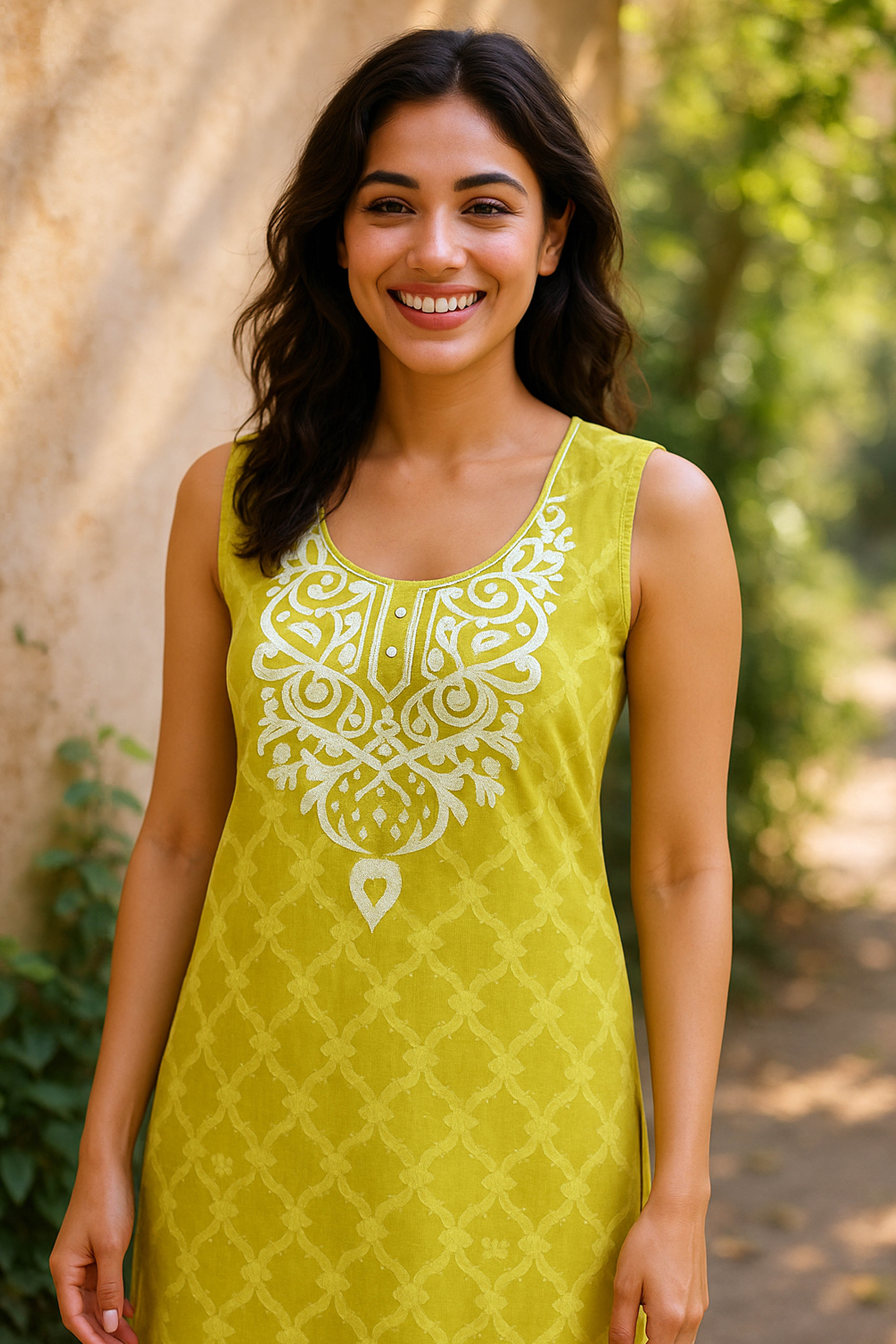 Cotton Silk Unstitched Suit Set in Light Green