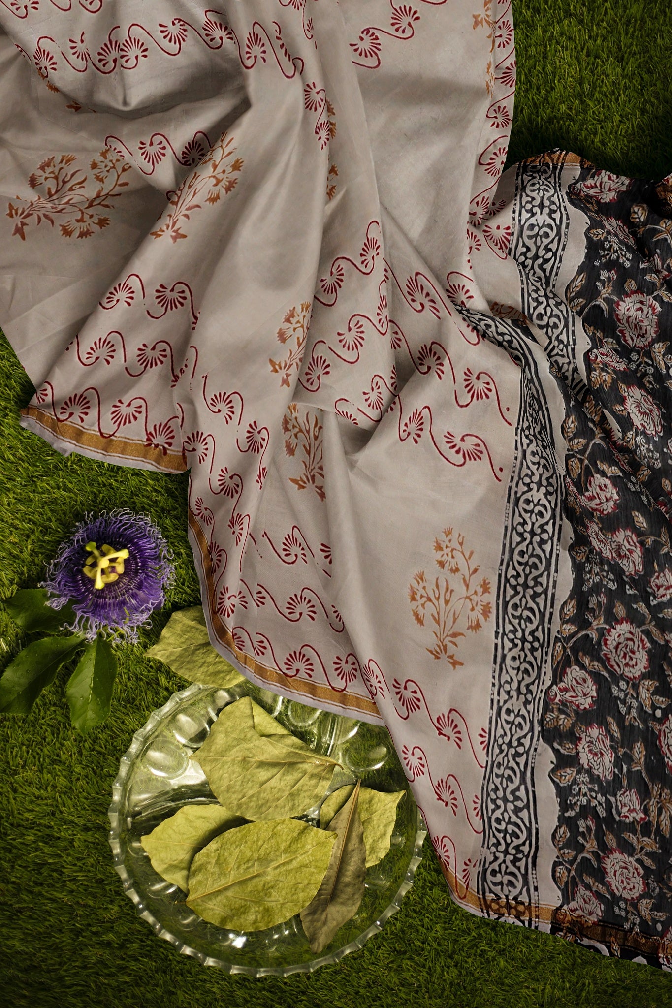 cotton silk chanderi festive floral print unstitched salwar suit sets zari boarder dress material wide collection designer formal suit modern Indian business cotton suit smart casual for women & ladies 