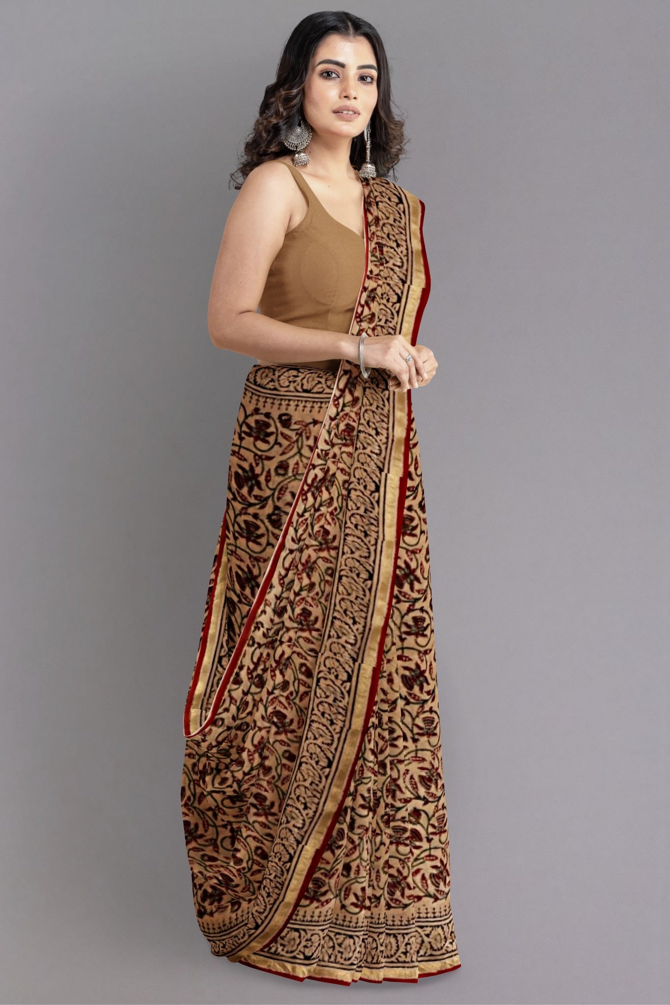 fancy designer wedding bridal party wear saree