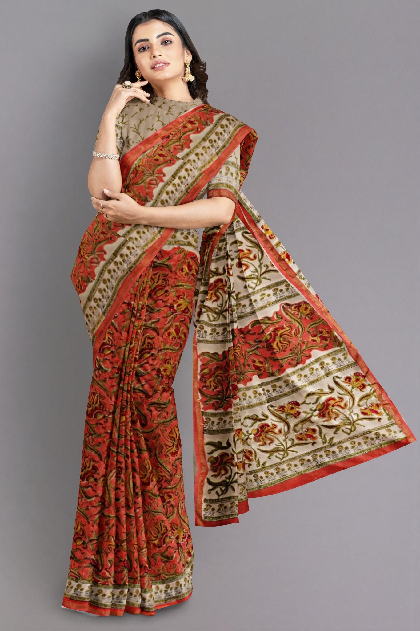 fancy designer wedding bridal party wear saree