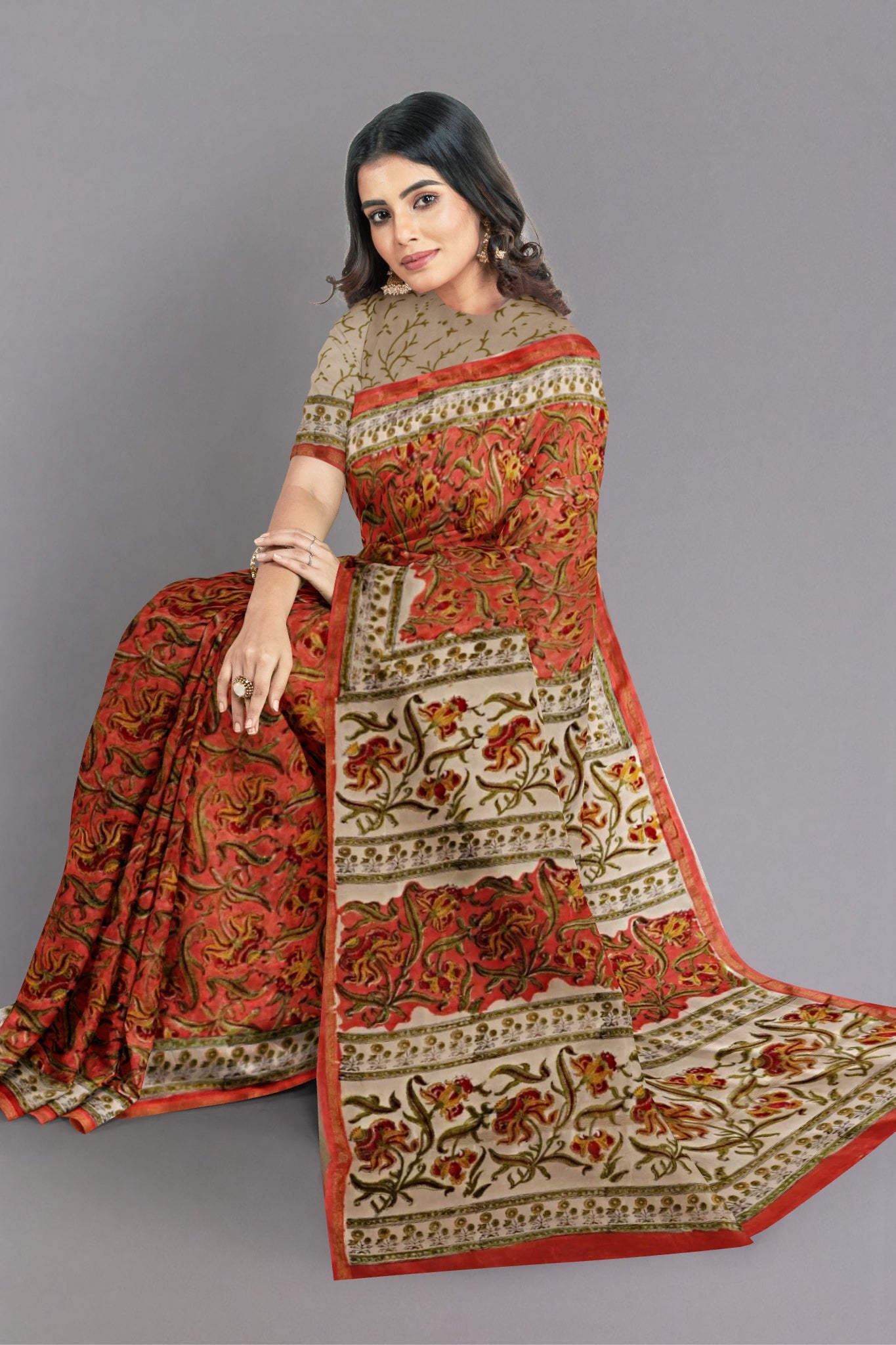 fancy designer wedding bridal party wear saree