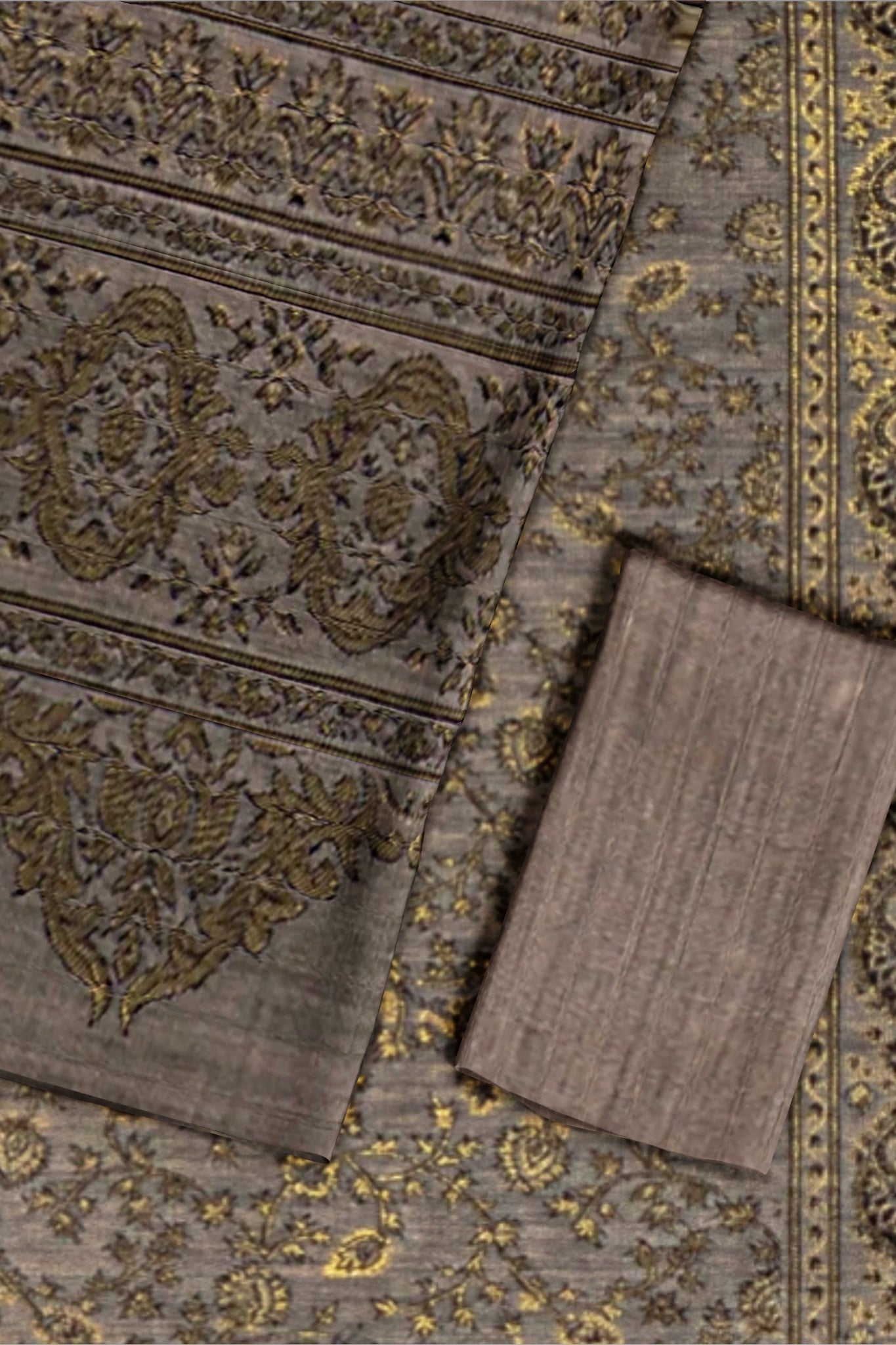 kashmiri pure khadi silk kani work festive formal event eid party wear unstitched salwar suit sets zari boarder dress material wide collection designer formal suit modern Indian business smart casual for women & ladies