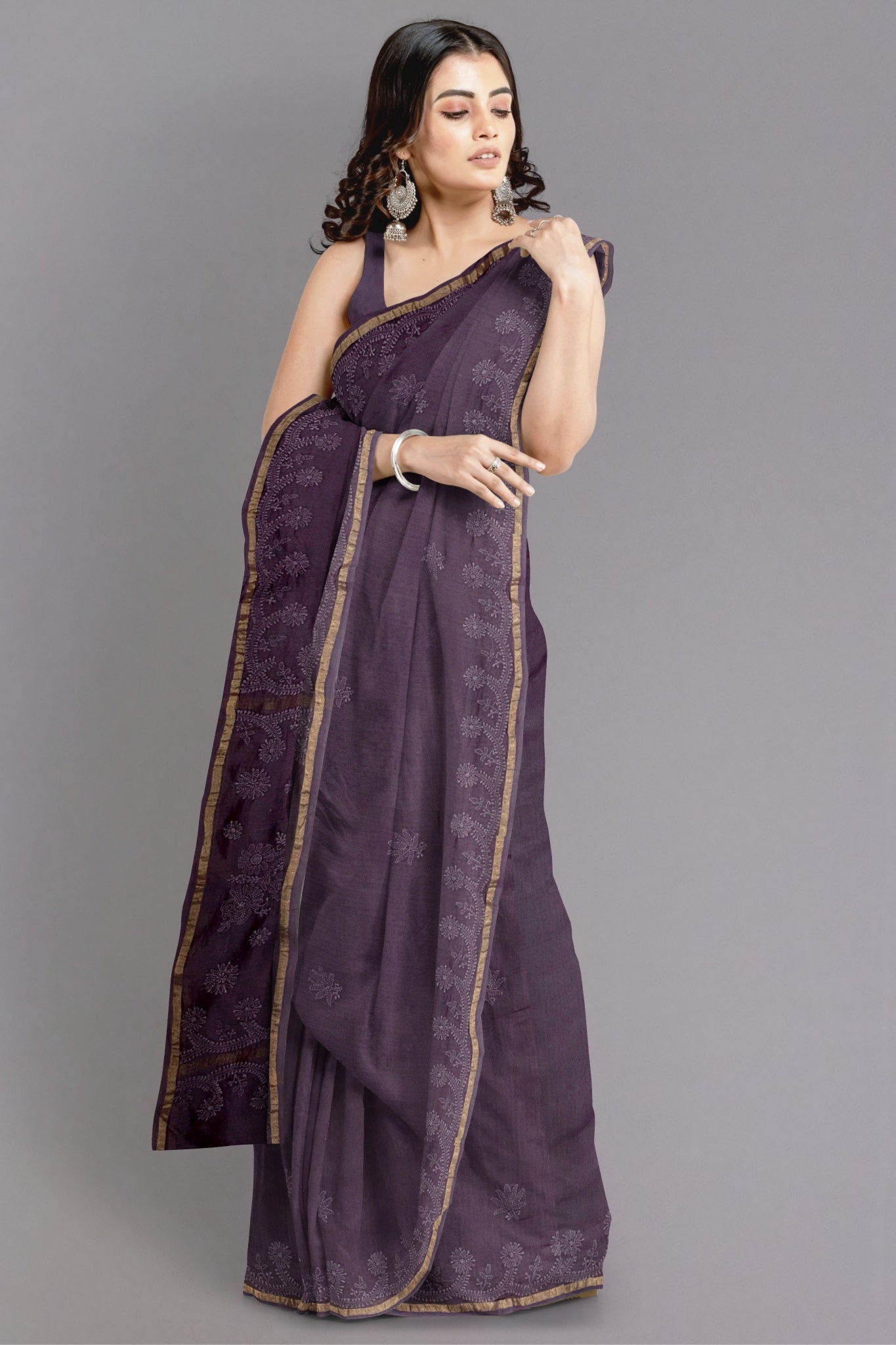 fancy designer wedding bridal party wear saree
