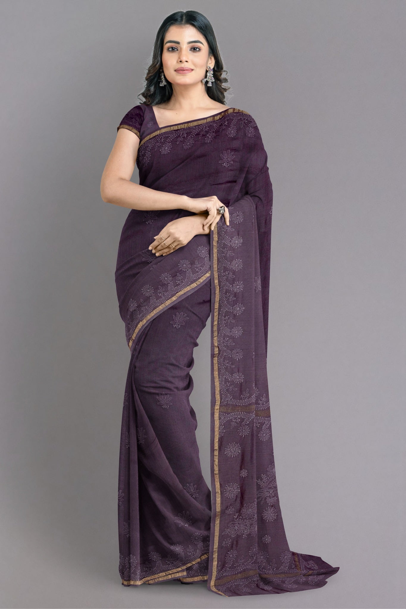 fancy designer wedding bridal party wear saree