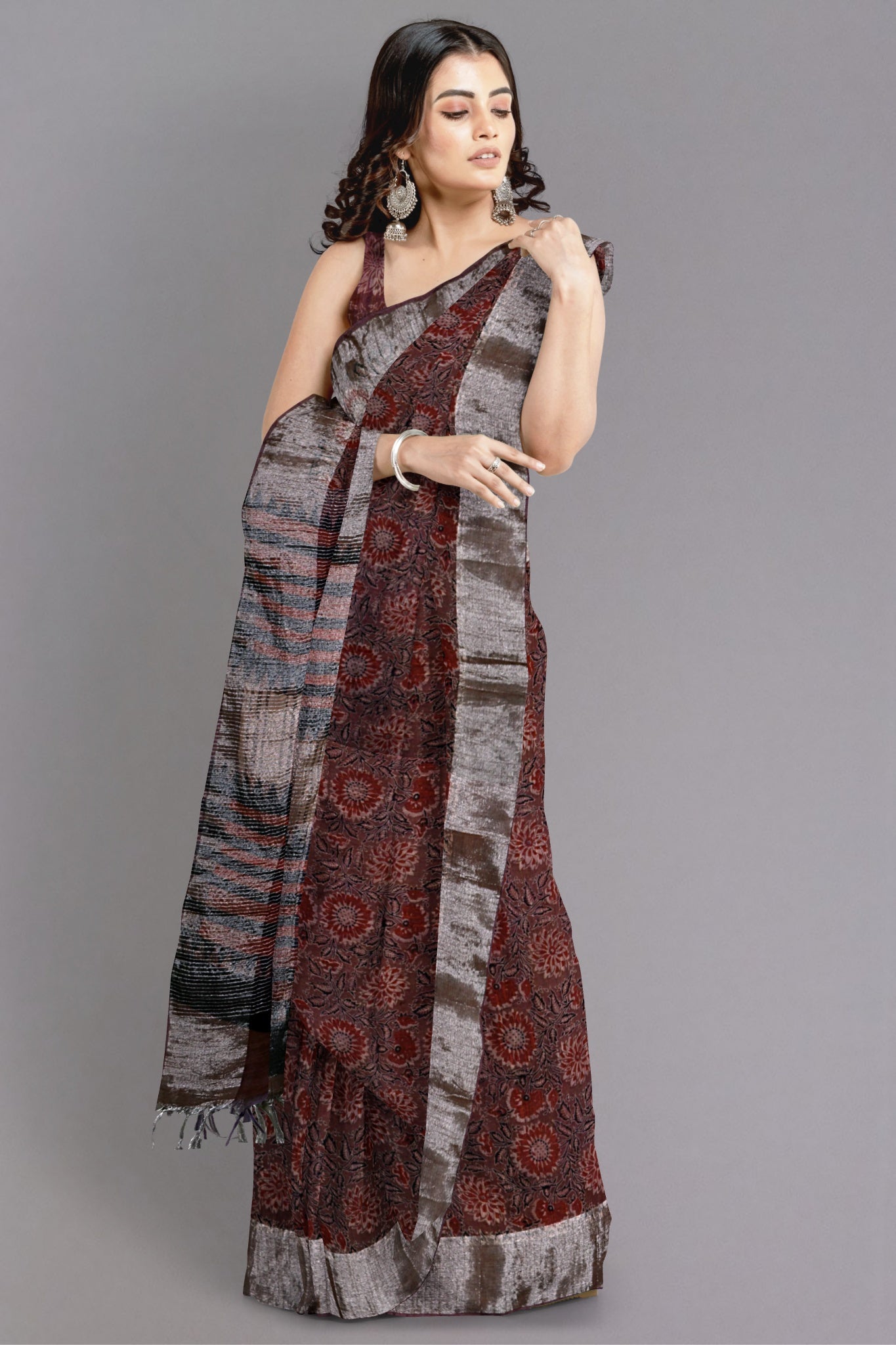 fancy designer wedding bridal party wear saree