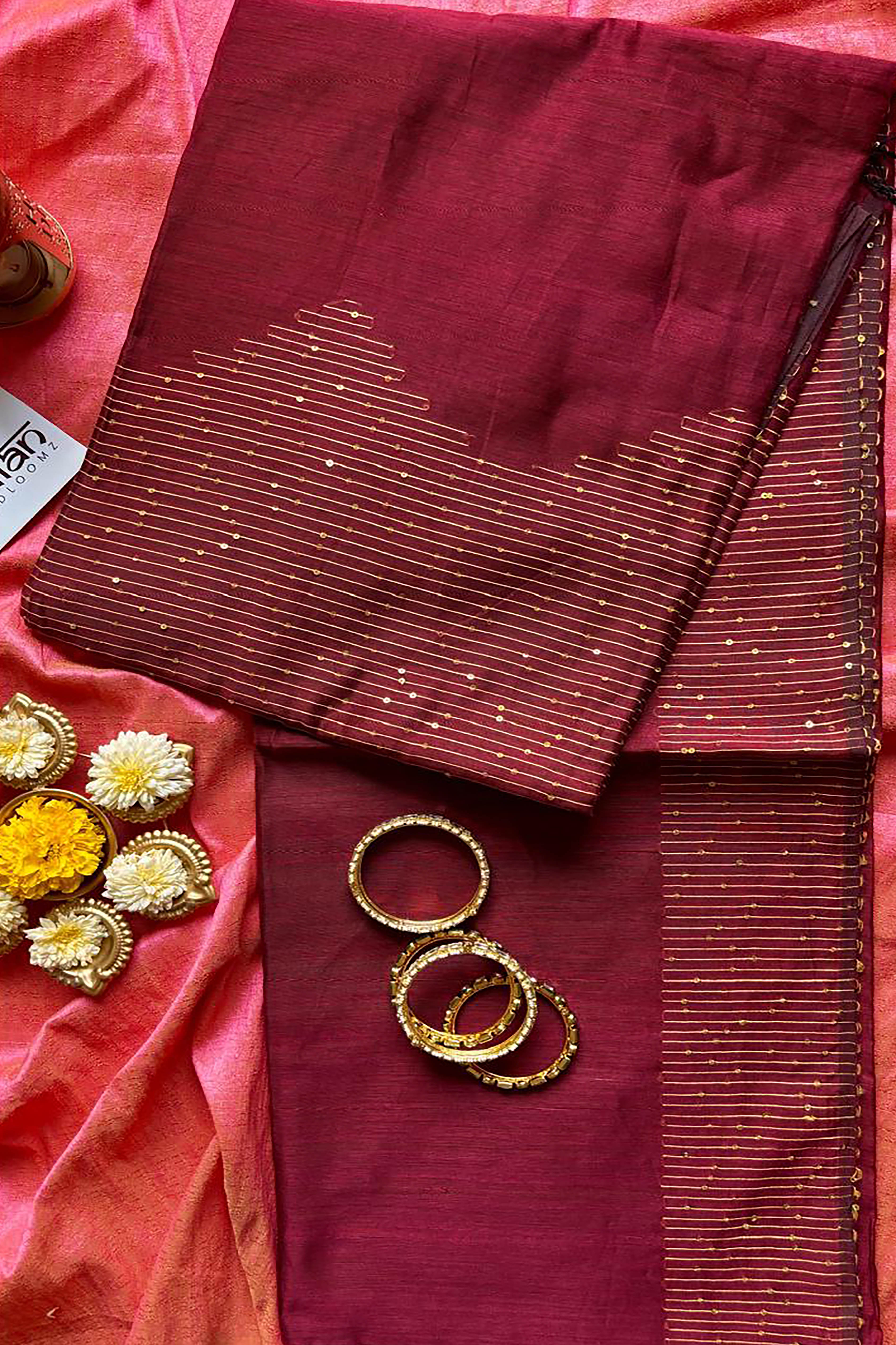 Suvarna Jamdani Pure Linen Handloom Saree with Mukaish Work