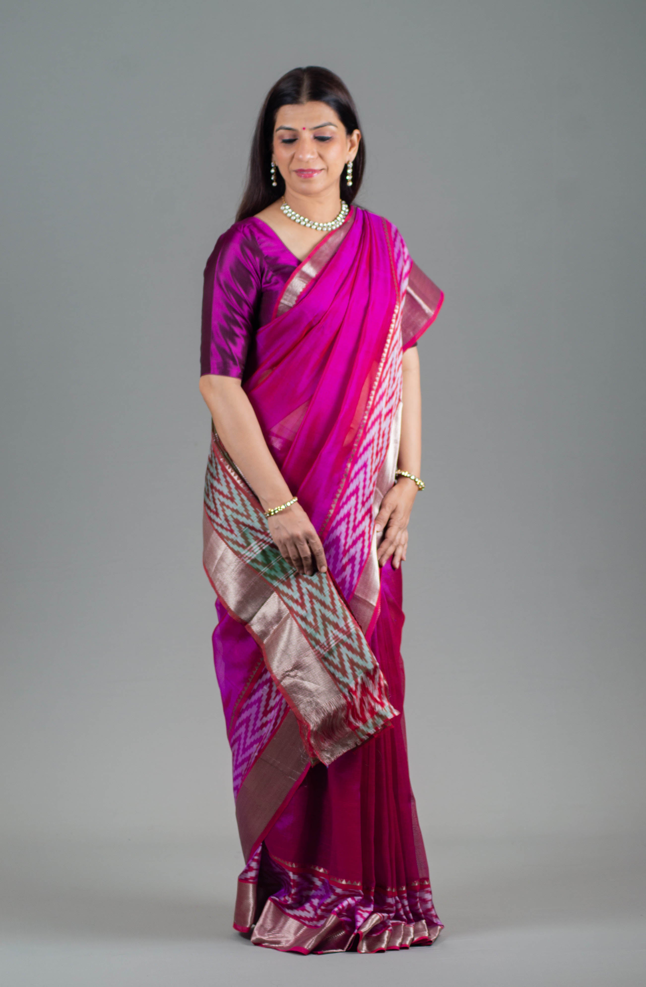 fancy designer wedding bridal party wear saree